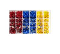 Kit de bornes à connexion rapide, 280/480/720/1200/1500 pièces, fourchette/anneau/cosses pressées à froid for systèmes de câblage cc basse tension(720pcs)