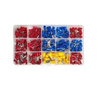 Kit de bornes à connexion rapide, 280/480/720/1200/1500 pièces, fourchette/anneau/cosses pressées à froid for systèmes de câblage cc basse tension(280pcs)