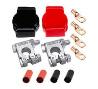 Kit de bornes de batterie positif et négatif avec couvercle de terminal de batterie pour voiture.