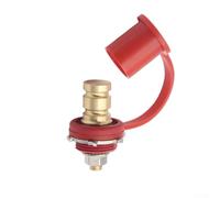 Kit de bornes de chargeur de batterie, borne de batterie à distance, poteau en laiton robuste de 250 A avec goujon de 1,9 cm, capuchon isolé rouge/noir, pour démarrage, treuil, connexion