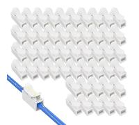 Kit de bornes électriques, bornes en fil électrique, Connecteurs de fils électriques à la pince à ressort, Assortiment stable isolé 5A 250V de bout en bout pour les boîtes de commande électroniques