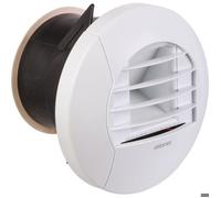 Kit de bouche d'extraction simple flux hygroréglable cuisine avec piquage Twist & Go