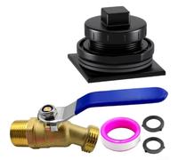 Kit de bouchon de vidange pour tous les réservoirs de stock standard, valve d'eau en laiton pour modèles de 100 gallons et 150 gallons, raccords NPT standardisés de 1,9 cm