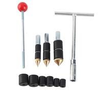 Kit de bouchon d'eau pour tuyaux, en acier inoxydable, résistant à la chaleur, avec aiguille thermofusible pour murs et tunnels, avec clé et outil d'extraction