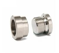 Kit De Bouchon Et D'écrou En Acier Inoxydable M18*1,5 Pour Installation Sonde Lambda D'oxygène D'échappement Capteur D'oxygène