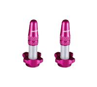 Kit de bouchons alu x2 et ecrous x2 ice airflow fuchsia