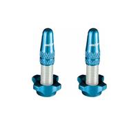 Kit de bouchons en aluminium x2 et d ecrous x2 ice airflow bleu