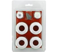 Kit De Bouchons Pour Radiateur 1" - Comprend 2 Réductions Filetage Droit, 2 Réductions Filetage Gauche, 1 Bouchon Plein, 1 Purgeur Manuel Et 1 Clé - Accessoire Complet Pour Installation