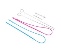 Kit de Boucle de Couture 6 Pièces Comprenant Crochet Tourneur de Boucle Flexible Cordon de Serrage Pince à épiler en Métal Outil de Retournement de Boucle Longue avec Loquet pour Ceintures en Tissu