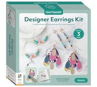 Kit de boucles d'oreilles Craft Maker - Fabrication de boucles d'oreilles DIY pour adultes - Perles et crochets inclus - Projets faciles à suivre - Arts créatifs et artisanat
