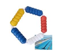 Kit de bouée de sécurité pré-assemblée avec corde - Flotteurs de piscine en polyéthylène durable avec crochets pour la sécurité des cours d'eau, des plages, des zones peu profondes et des ha