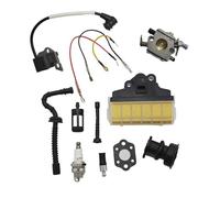 Kit de Bougie d'allumage de Bobine d'allumage de carburateur 11231200605 WT286, Compatible avec Les tronçonneuses 021 023 025 MS230 MS250 MS210 021 025(1 Set)