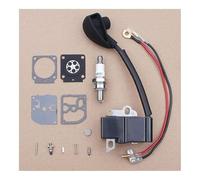 Kit de Bougie d'allumage de réparation de carburateur de Bobine d'allumage Compatible avec HS81 HS81R HS81T HS86 HS86R Remplacement d'herbe 4237 400 1302