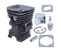 Kit de Bougies d'allumage à Piston et Cylindre plaqué for tronçonneuses 340, 345, E, 350EPA, CS, 2141, 2145, 2150, 42 mm