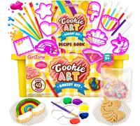 Kit de boulangerie d'art girlzone biscture decorer les biscuits a l'aide de fournitures de decoration de biscuits au sucre avec des pochoirs pin