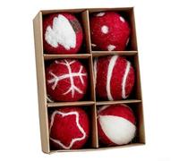 Kit de boules colorées en feutre de laine avec corde de chanvre pour décoration d'arbre à faire soi-même et décoration d'intérieur polyvalente pour mariages, fêtes et événements (D)