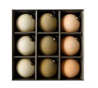 Kit de boules de Noël à suspendre avec texture neige en peluche, pour décoration d'arbre et artisanat de vacances pour ajouter du charme saisonnier et une touche personnelle (D)