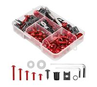 Kit de boulon de carénage de moto - Kit de boulon de moto - Vista Motorcycle Fe - Ajusteur de boulon pour écrou de fairin - Écrou Golt G, kit de montage M5 M6, vis de machine à laver