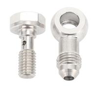 Kit de Boulons Banjo, Raccord de Boulon Banjo, Kit de Rondelles de Boulons Banjo M8 X 1,25 Mm à AN4 en Acier Inoxydable avec Rondelle pour Connexion de Canalisation, Contrôle du
