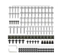 Kit De Boulons Carénage 177 Pièces pour Yam&aha Xvs 650 1100 Aerox 50 155 Aerox155 Raptor 700 LTZ 400 Xmax300 300(Silver)