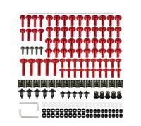 Kit De Boulons Carénage 177 Pièces pour Yam&aha Xvs 650 1100 Aerox 50 155 Aerox155 Raptor 700 LTZ 400 Xmax300 300(Red)