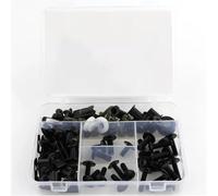 Kit De Boulons Carénage Complet Capot Moto, Écrous Vitesse, Clips, Vis En Acier Pour Honda FSC600A Pour Silver Wing 01-18(Black1)