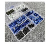 Kit De Boulons Carénage Kit De Boulons Carénage Moto pour Aprilia Shiver 750 RSV4X RSV4 RR RF Factory RS660 RS4 125 ouille pour Vis Carrosserie Attaches Rondelles(Bleu)