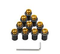 Kit de Boulons Compatible Avec Ducati Pour M1100S MTS1200s MTS950 Universel 10PCS Pour M5 5mm Kit Vis Pare-brise Moto