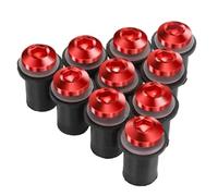 Kit de boulons de carénage 10Pièces Carénage Pare-brise Vis Boulon Kit Pare-brise Montage Écrou Puits Pour Fz6 Fz1 Pour Fazer Mt-09 XSR 700 XT 1200 R6 R3 R1(10pieces Red)