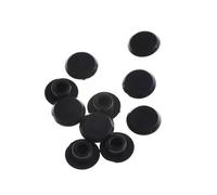 Kit de boulons de carénage 10Pièces M5-12 Pratique Noir Tête Hexagonale Tête Capuchons Fixations Vis Allen Boulon Vis Écrou Protecteur Rond(M6)