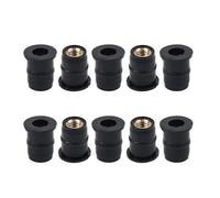 Kit de boulons de carénage 10Pièces Pare-brise De Moto Écrous En Caoutchouc M5 5mm Écrous De Puits En Caoutchouc Métrique Pour La Décoration De Moto
