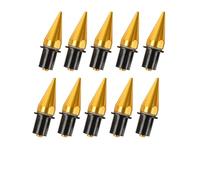 Kit de boulons de carénage 10pièces Universel Moto Spike Boulons Pare-brise Carénages Plaque D’immatriculation M5 5mm Vis Montage Écrous Vis Boulons Accessoires(OR)