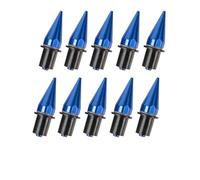 Kit de boulons de carénage 10pièces Universel Moto Spike Boulons Pare-brise Carénages Plaque D’immatriculation M5 5mm Vis Montage Écrous Vis Boulons Accessoires(BLEU)