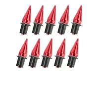 Kit de boulons de carénage 10pièces Universel Moto Spike Boulons Pare-brise Carénages Plaque D’immatriculation M5 5mm Vis Montage Écrous Vis Boulons Accessoires(ROUGE)