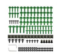 Kit de boulons de carénage 195Pièces M5 M6 Vis Boulons De Moto Vis Boulon Juste Pour YZF R1 R15 R25 R3 R6 R125 R15 R25 MT03 MT07 MT10(VERT)