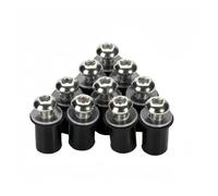 Kit de boulons de carénage 5mm 10Pieces Moto Pare-brise Boulons Vis Écrou Fixation Pour GSXR 600 750 1000 K1 K2 K3 K4 K5 K6 K7 K8 K9 K11(10 pieces Silver)