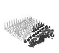 Kit De Boulons De Carénage Complet, Accessoires De Moto, Vis Et Écrous Pour Rs 125 Rsv4 Rs4 Pour Tuono V4 1100 Pour Buell Xb12 Acier(Argent)