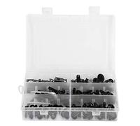 Kit de boulons de carénage de Moto en Aluminium ABS de Haute qualité, Fixations durables, vis, écrous, matériel de Remplacement pour carrosserie de Moto, Pare-Brise, Noir, Rouge, (Noir)