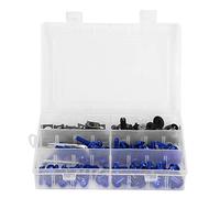 Kit de boulons de carénage de Moto en Aluminium ABS de Haute qualité, Fixations durables, vis, écrous, matériel de Remplacement pour carrosserie de Moto, Pare-Brise, Noir, Rouge, (Bleu)