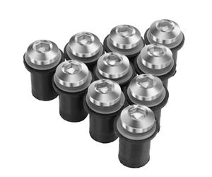 Kit de boulons de carénage Kit De Boulons De Déflecteurs Vent De Pare-brise M5 10 Pièces Pour BENELLI TRK 502 502X 502C 752S 251 BN302 Pour LEONCINO 250 500 TNT125(Argent)