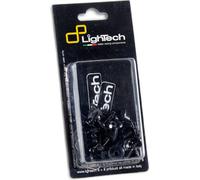 Kit de boulons de carénage Lightech noir poli pour Yamaha r6