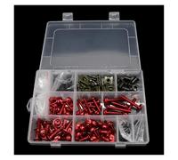 Kit de boulons de carénage Moulages De Moto Vis Boulons Ensemble Complet Décoration Pour T Max 500 2001 2007 Tdm 900(ROUGE)