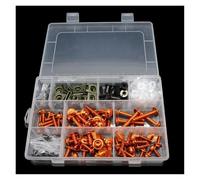 Kit de boulons de carénage Moulages De Moto Vis Boulons Ensemble Complet Décoration Pour T Max 500 2001 2007 Tdm 900(Orange)