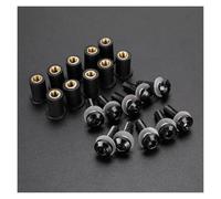 Kit de boulons de carénage Pour MT09 MT-07 YZF R1 R6 R3 R25 FZ16 Fz1 FZ8 FZ6 MT03 Pour Xmax 530 500 10Pièces M5 Pare-brise Boulons De Pare-brise Kit De Vis(Noir)