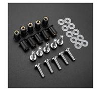 Kit de boulons de carénage Pour MT09 MT-07 YZF R1 R6 R3 R25 FZ16 Fz1 FZ8 FZ6 MT03 Pour Xmax 530 500 10Pièces M5 Pare-brise Boulons De Pare-brise Kit De Vis(ARGENT)