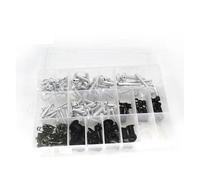 Kit de boulons de carénage Vis De Carénage De Moto Kit De Boulons À Ressort De Corps De Pare-brise Pour Pour Versys 1000 ZX12R ZX6R ZX636R ZX6RR ZX9R ZZR600(Argent)