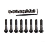 Kit de boulons de fixation pour skateboard, longboard, planche de surf, 29 mm, 38 mm, 45 mm de longueur, matériel en acier pour un montage fiable (45 mm)