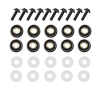 Kit de boulons de Moto, kit de boulons de carénage de Moto - Kit de carénage 5 mm vis écrous de Pare-Brise | Kit de boulons de carénage 10 pièces, Kit de boulons et écrous M5, Fixations à vis pour la