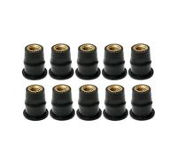 Kit De Boulons De Pare-brise Universel Pour Moto Écrou De Puits En Caoutchouc Pour M5 M6 Motocyclette Écrou Complet Kit de boulons