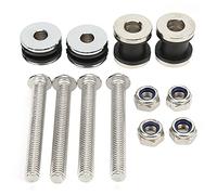 Kit de boulons de quincaillerie d’accrochage détachables, Remplacement pour 883 1200 XL 2004-2017, vis de Montage en Acier chromé pour Barre Sissy pour Porte-baga